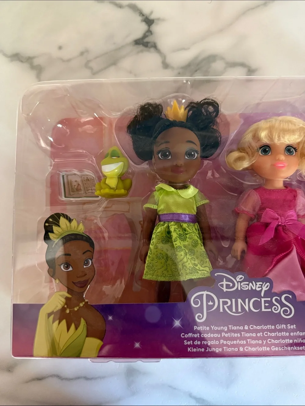 NIP Disney Princess Petite Young Tiana & Charlotte Gift Set